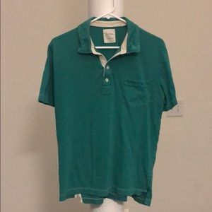 Billy Reid Large Green Polo
